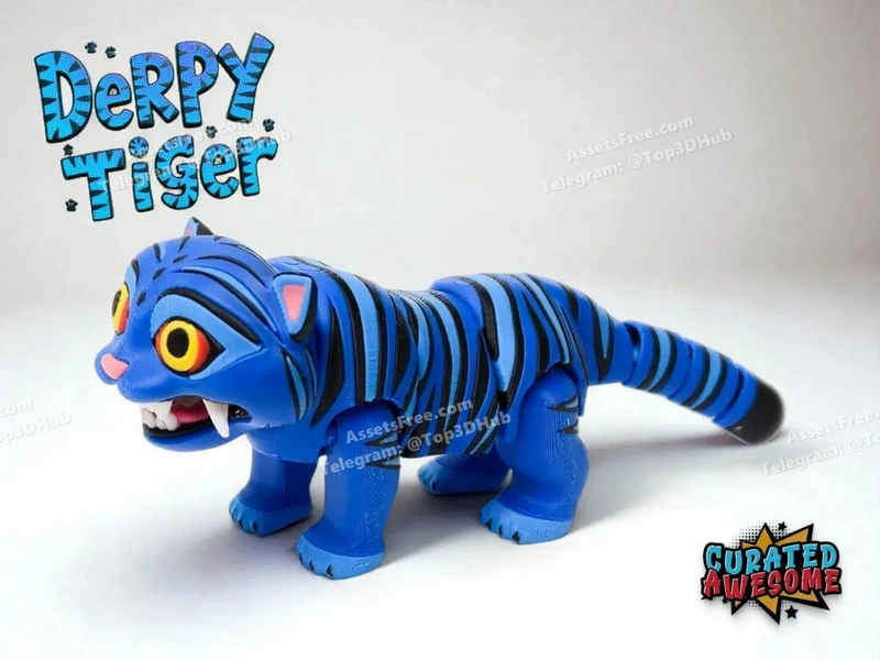Flexi+Derpy+Tiger+-+HIGH+QUALITY+-+AMS_stls – STL 3D Print Model | AssetsFree.com Flexi+derpy+tiger+ +high+quality+ +ams stls