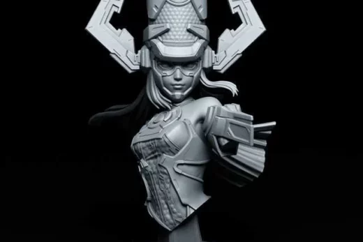 Galacta bust tanuki figures