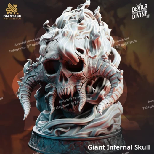 Giant infernal skull