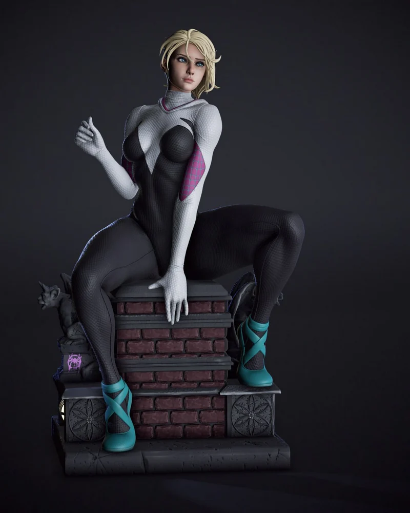Gwen Stacy – Shadaloo @stl_for_Home – STL 3D Print Model | AssetsFree.com Gwen stacy shadaloo @stl for home
