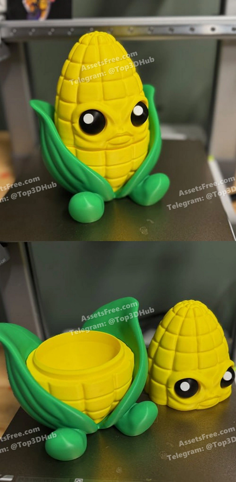 Hex3D_CornContainer – STL 3D Print Model | AssetsFree.com Hex3d corncontainer