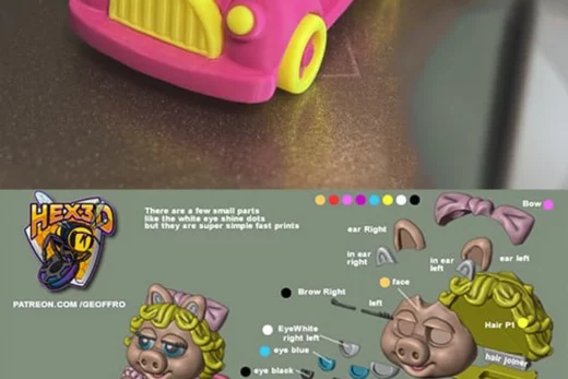 Hex3d mupbab mspiggy v1 singlecolor