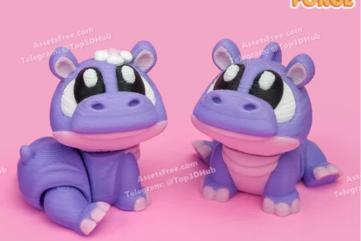 Hippopotamus 3d flexi forge