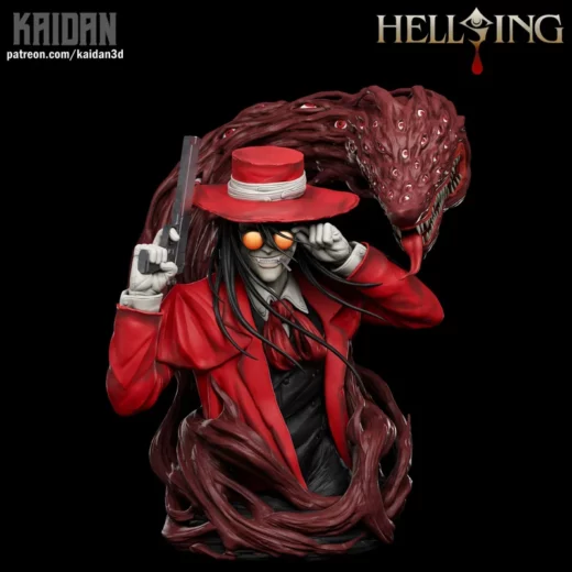 Kaidan 3d alucard hellsing bust non supported