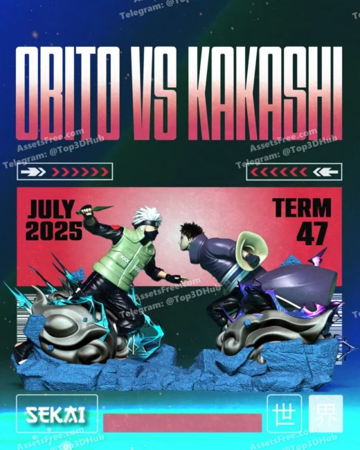 Kakashi vs obito naruto