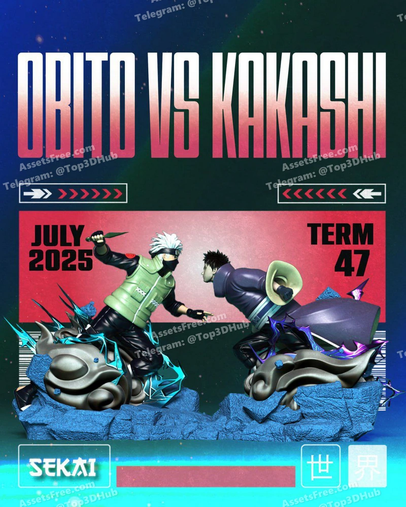 Kakashi VS Obito Naruto – STL 3D Print Model | AssetsFree.com Kakashi vs obito naruto