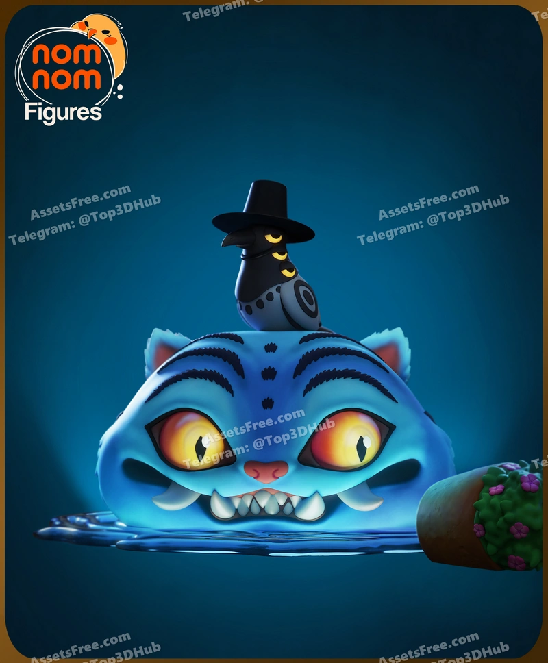 Kpop demon hunter chibi derpy tiger nomnom