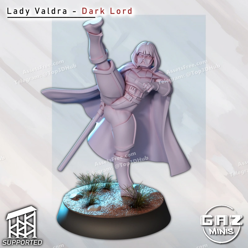 Lady Valdra – STL 3D Print Model | AssetsFree.com Lady valdra