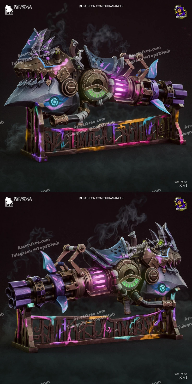 League of Legends – Jinx Rhino – Bulkamancer – STL 3D Print Model | AssetsFree.com League of legends jinx rhino bulkamancer
