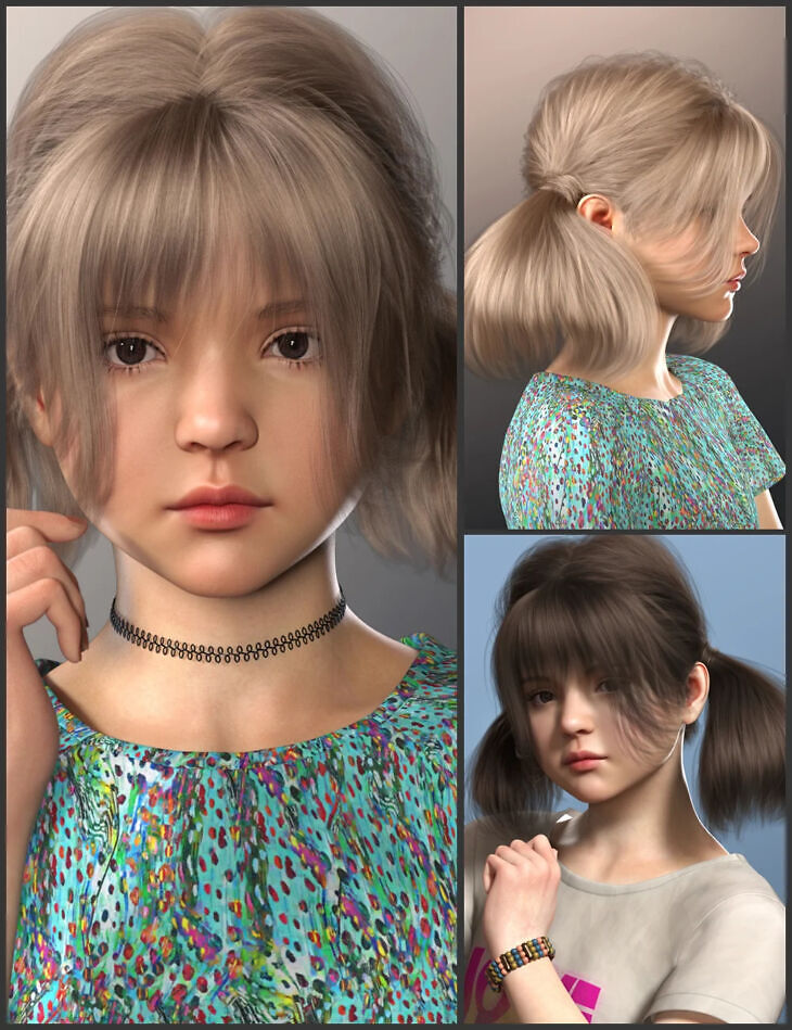 Mb shanny hair and mb shanny for genesis 9 feminine