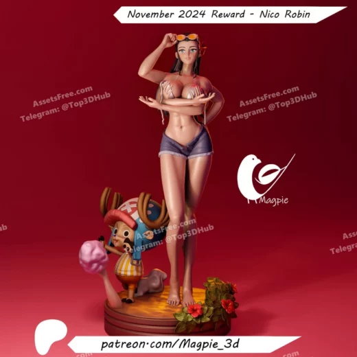 Magpie 3d one piece nico robin nsfw+futa