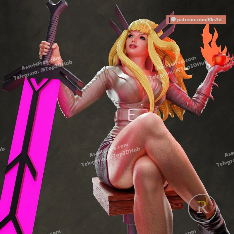 Magik sitting pose from x men