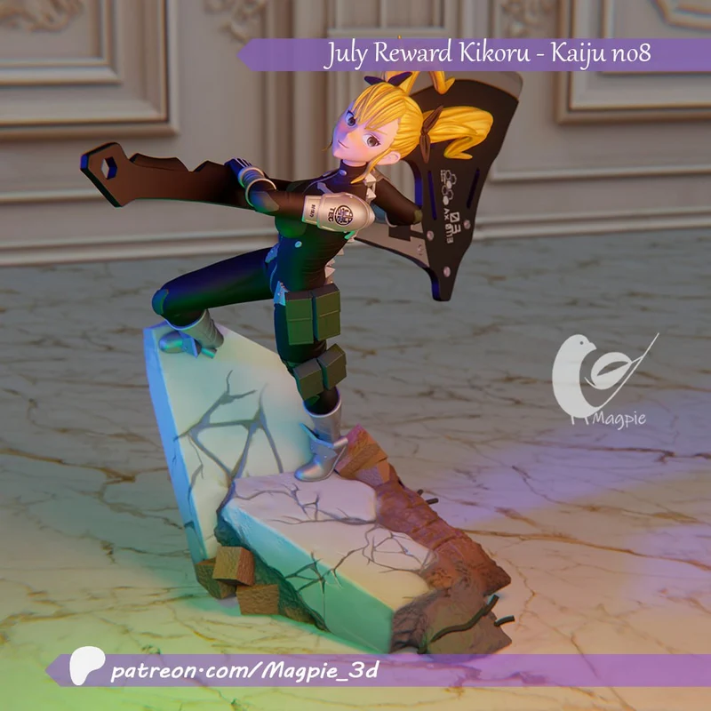 Magpie_3D_07_2024_Kikoru_Shinomiya_Kaiju_no8 – STL 3D Print Model | AssetsFree.com Magpie 3d 07 2024 kikoru shinomiya kaiju no8