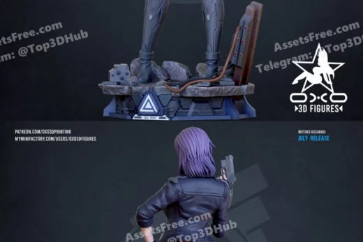 Motoko kusanagi oxo3d figures