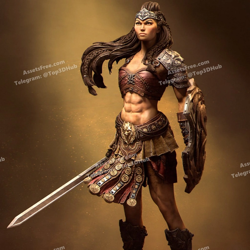 NK_Rieka the Gladiator – STL 3D Print Model | AssetsFree.com Nk rieka the gladiator