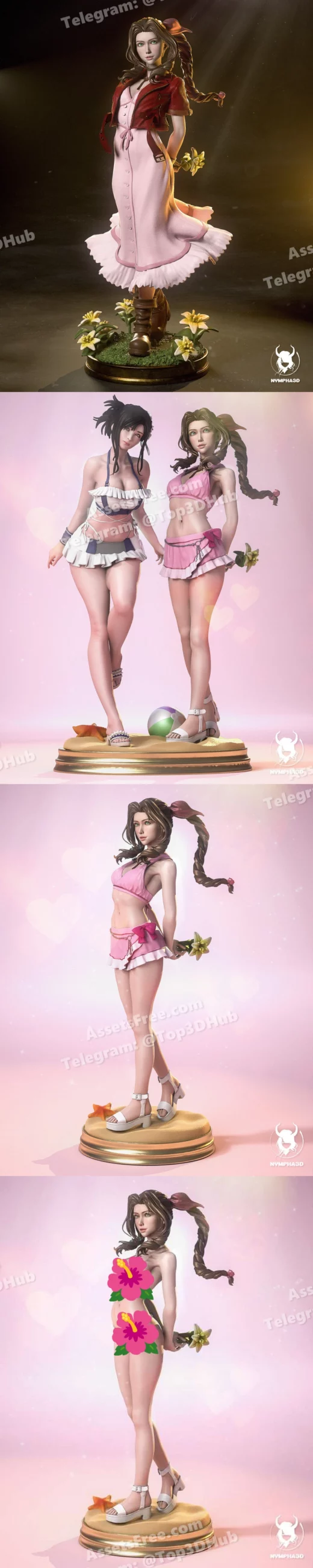 Nympha3d aerith nsfw