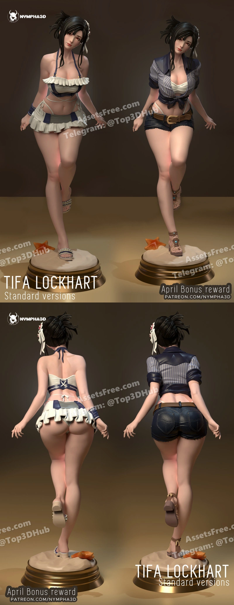 NYMPHA3D Tifa nsfw – STL 3D Print Model | AssetsFree.com Nympha3d tifa nsfw