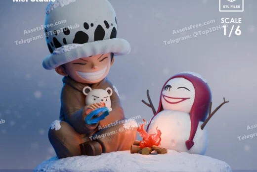 Niel 3d studio trafalgar law kid