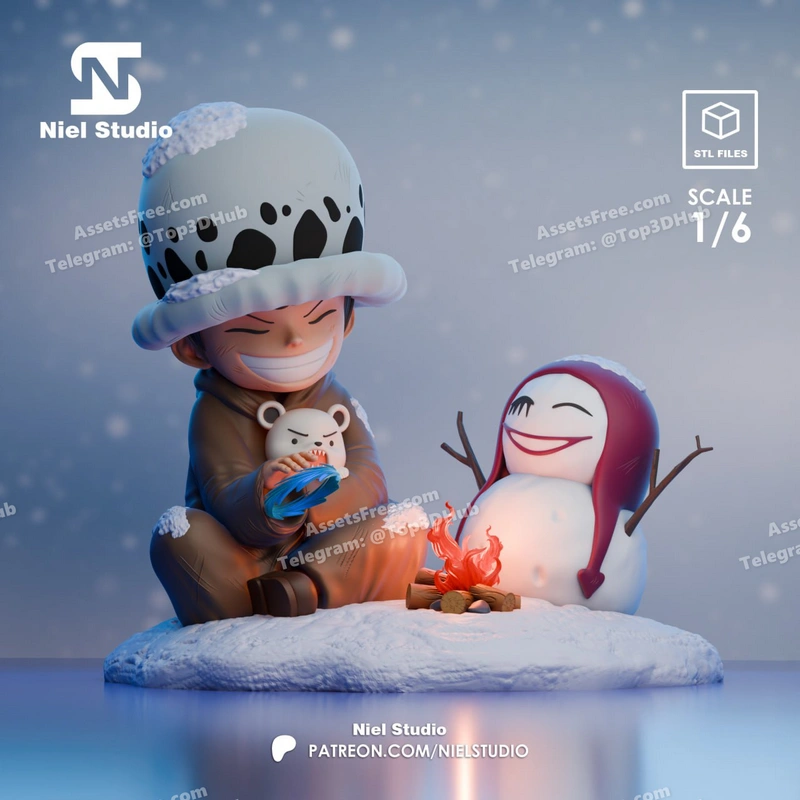 Niel 3d studio trafalgar law kid