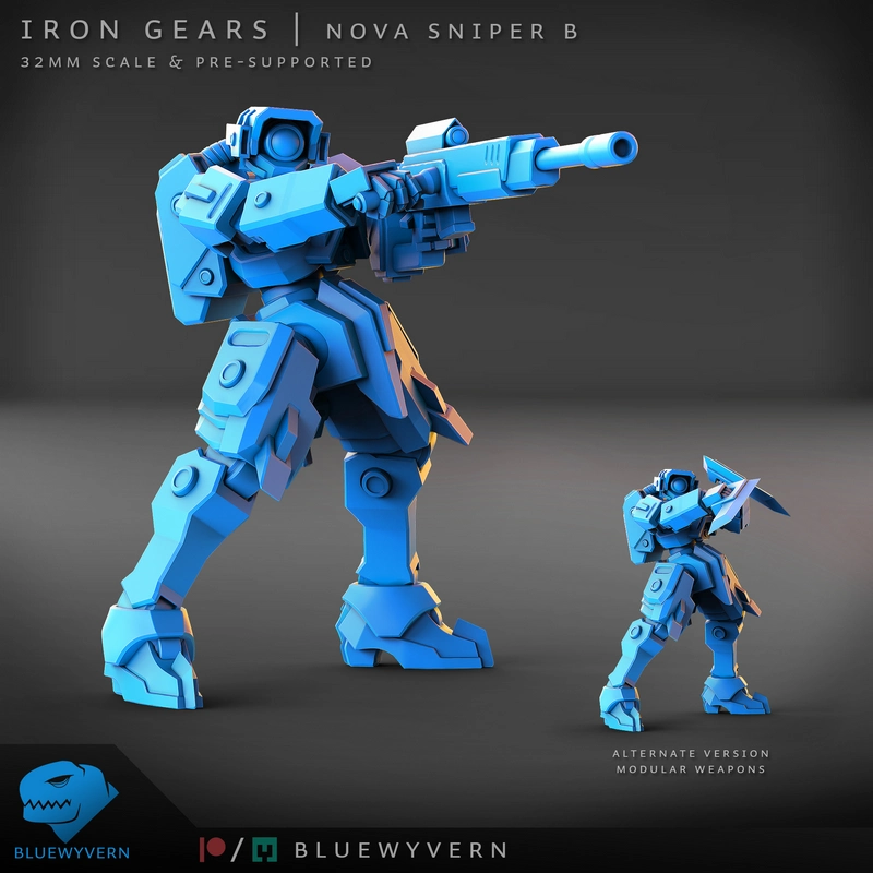 Nova Sniper B – STL 3D Print Model | AssetsFree.com Nova sniper b