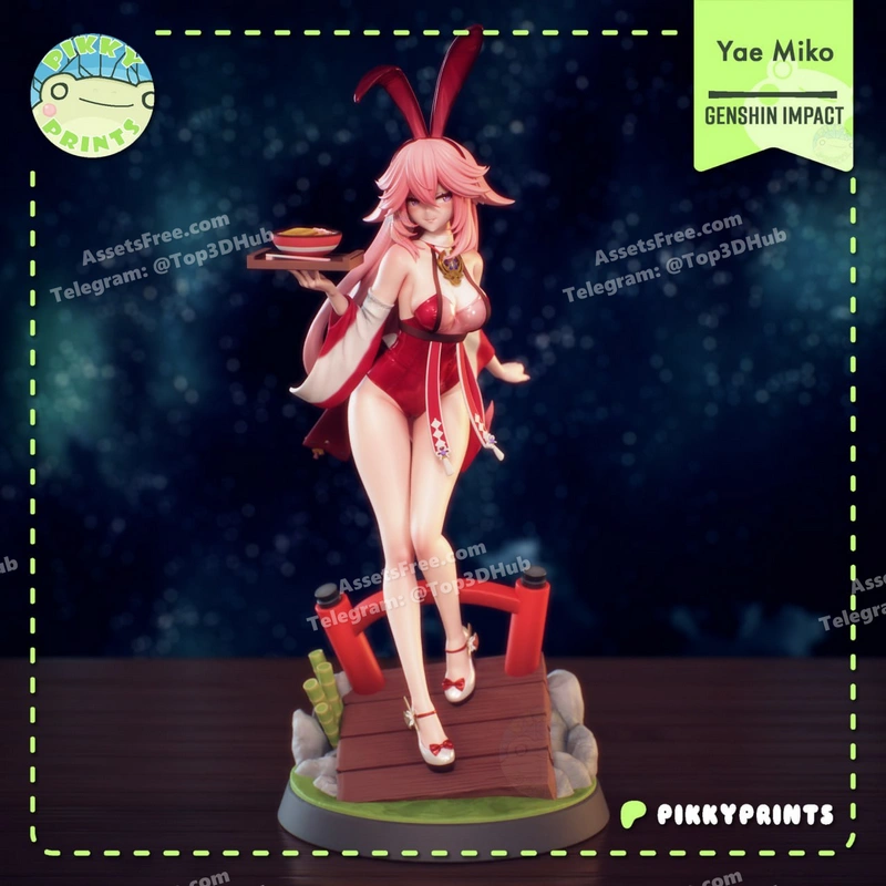 Pikky prints genshin impact yae miko