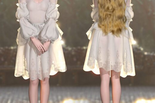 Princess series elven hair and dress bundle