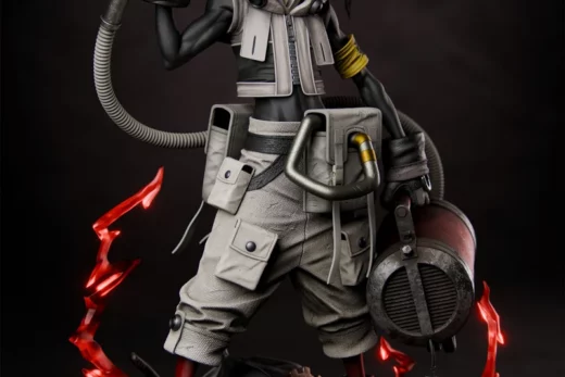 Rudo (supported) tanuki figures