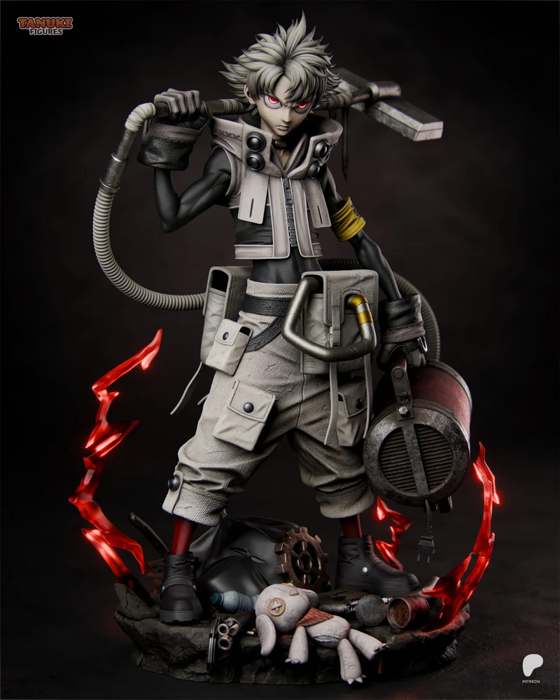 Rudo (supported) tanuki figures