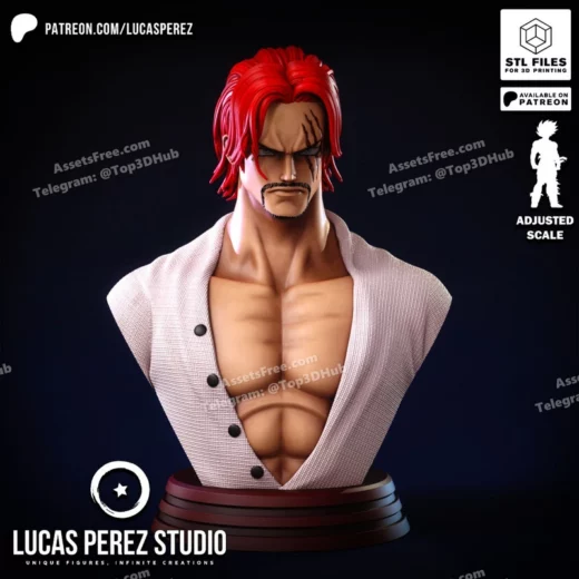 Shanks bust stl