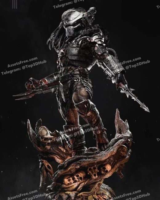 Stl fantasy zez studios predator statue and bust
