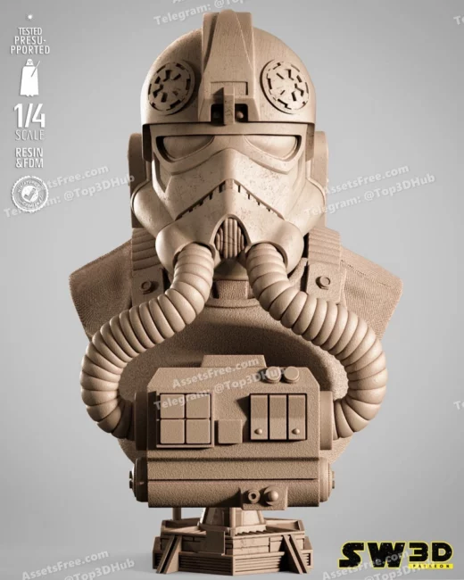 Sw3d elite tie fighter portrait bust