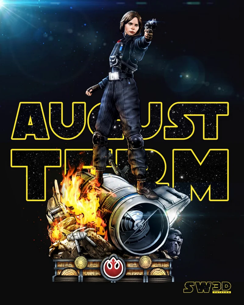 Sw3d jin erso sculpture @top3dhub