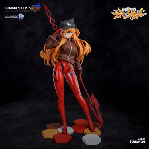 Shinobu sculpts asuka langley evangelion 3d print model
