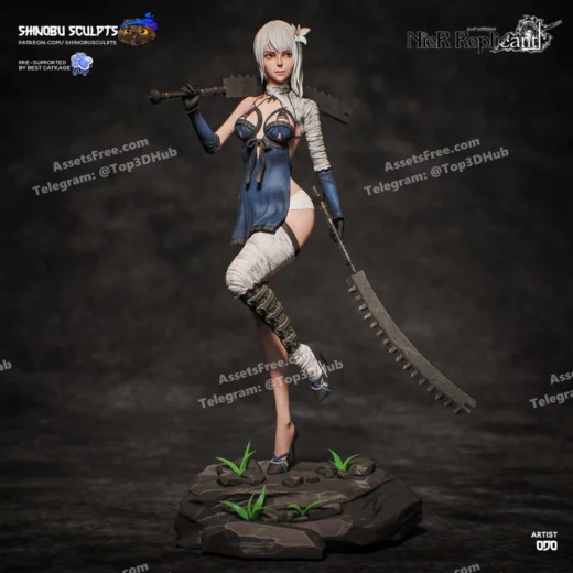 Shinobu sculpts kaine nier replicant