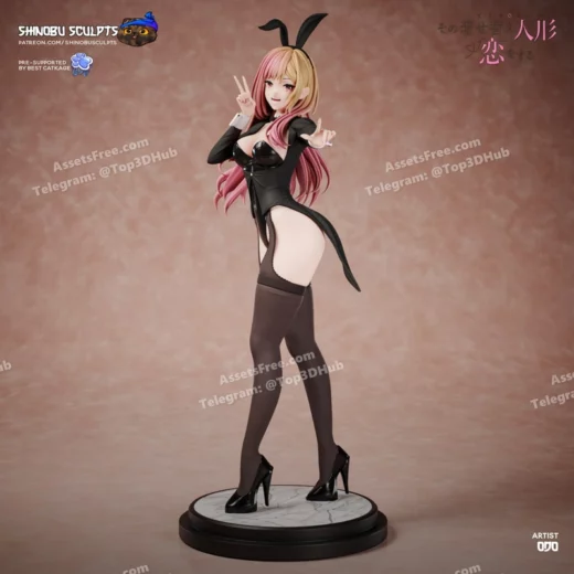 Shinobu sculpts my dress up darling marin kitagawa