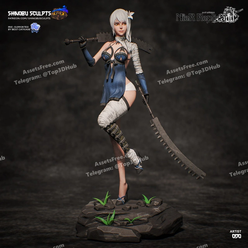 Shinobu sculpts nier kaine