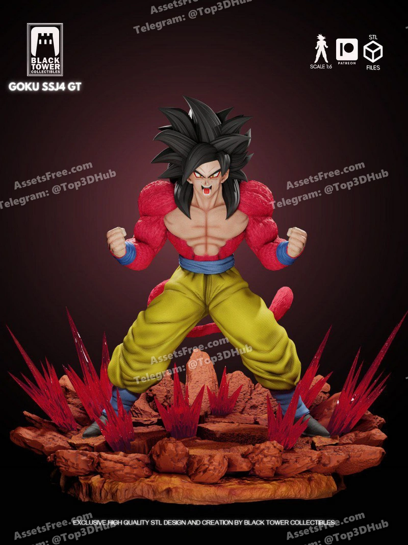 Son goku ssj4 black tower collectibles