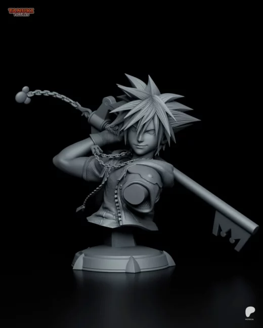 Sora bust tanuki figures