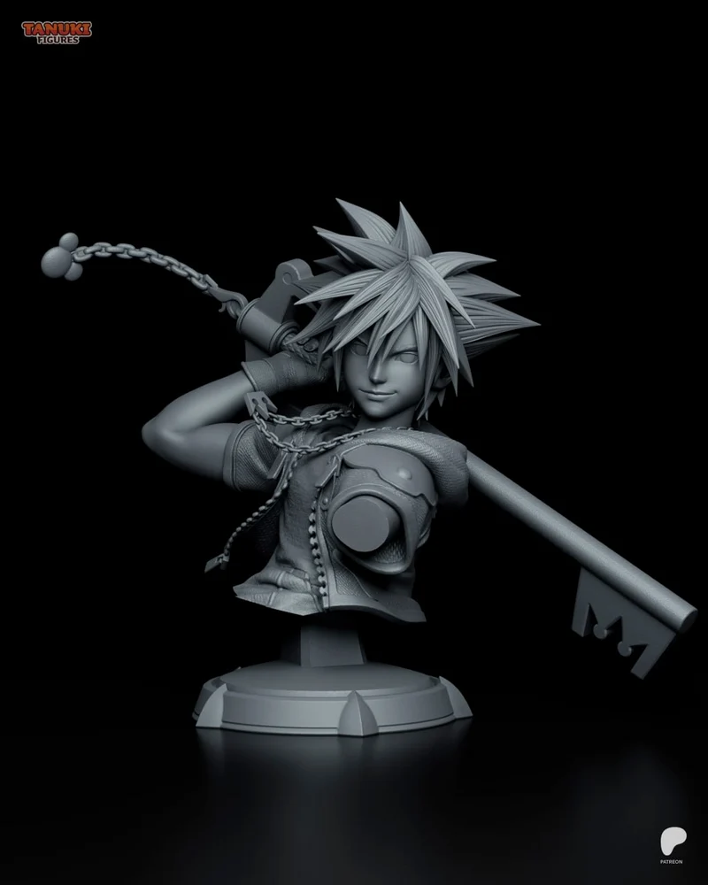 Sora bust tanuki figures