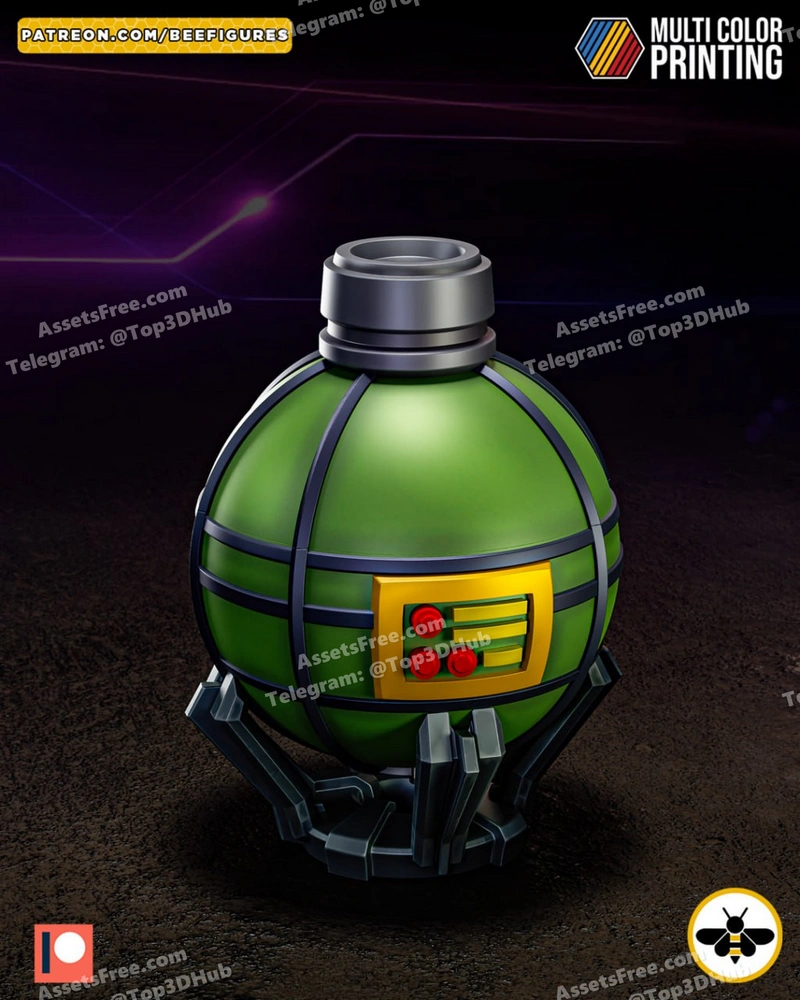 Special Grenade – STL 3D Print Model | AssetsFree.com Special grenade