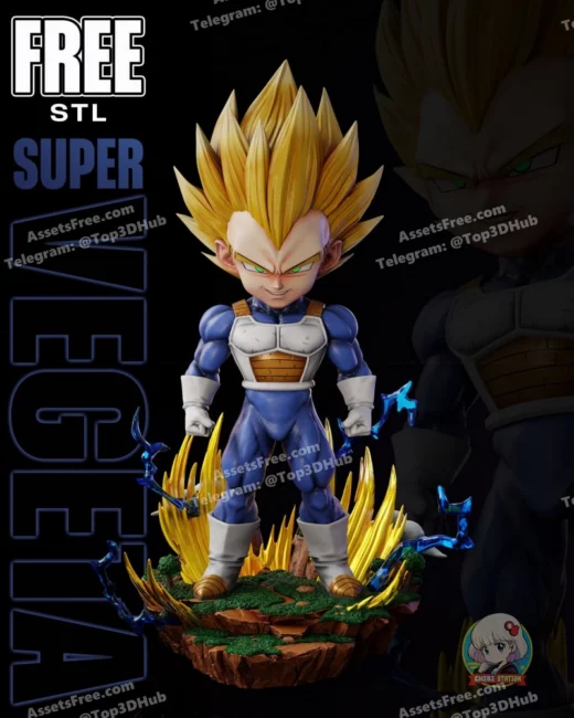 Super vegeta chibi station