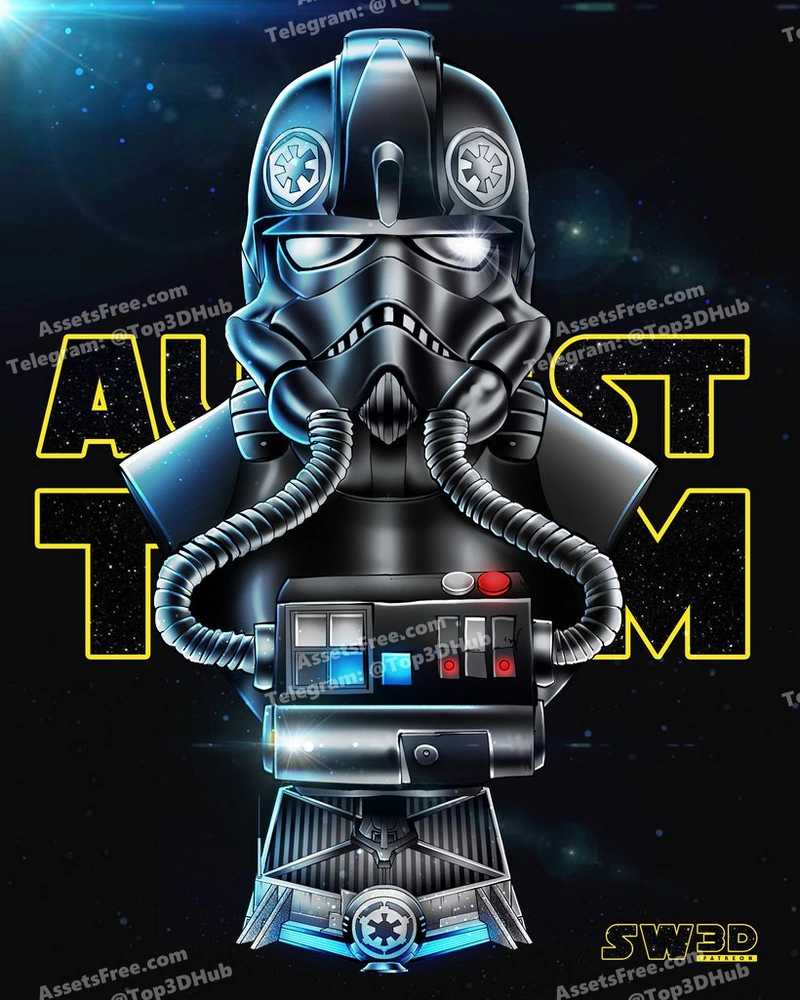 Sw3d elite tie fighter portrait bust
