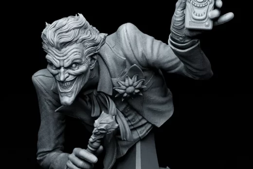 Tanuki figures joker batman bust
