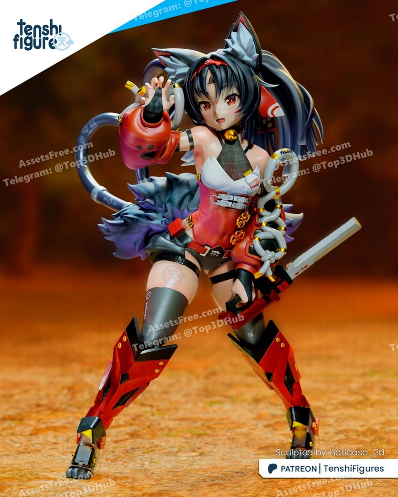 Tenshi figures zenless zone zero nekomiya mana