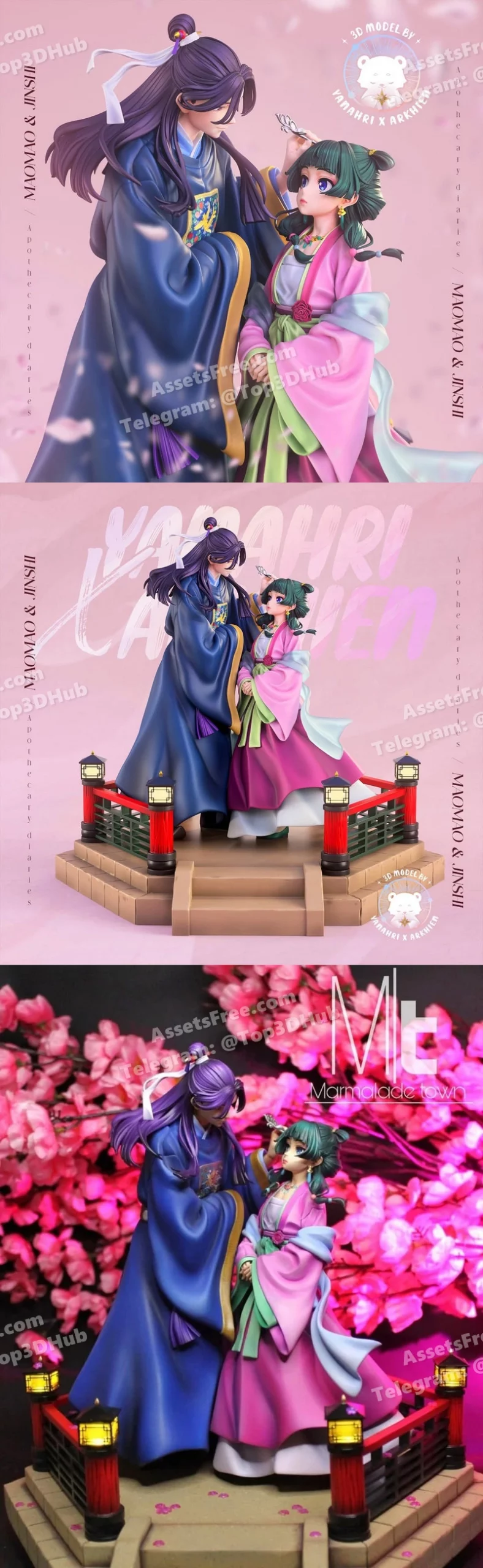 The apothecary diaries diorama maomao and jinshi