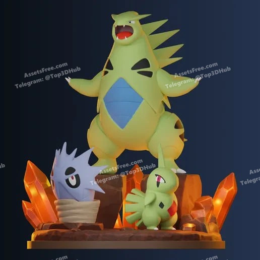 Tyranitar diorama