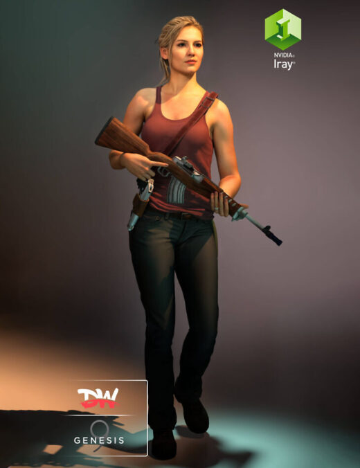 Uncharted 4 elena fisher daz3d genesis 9 female