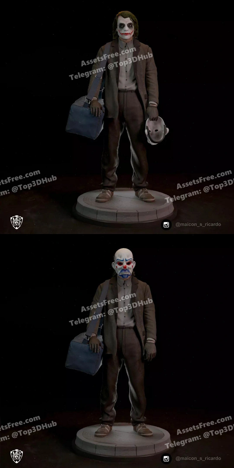 Vs3d the joker (heath ledger) dc comics