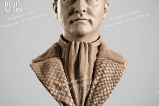 Wicked invisible man bust portrait