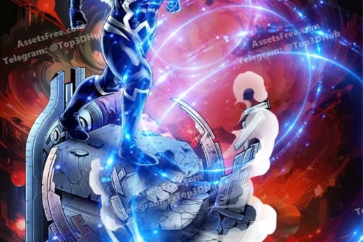 Wicked black bolt sculpture